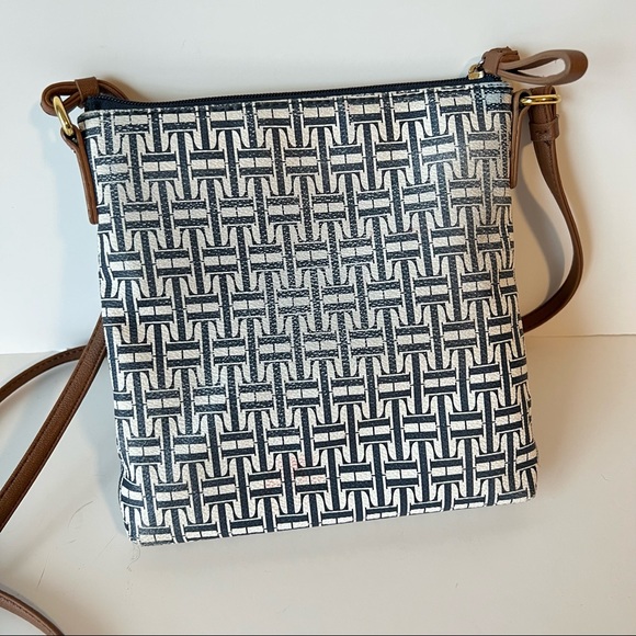 Classic TOMMY HILFIGER Navy Monogrammed Crossbody Bag - Picture 4 of 9